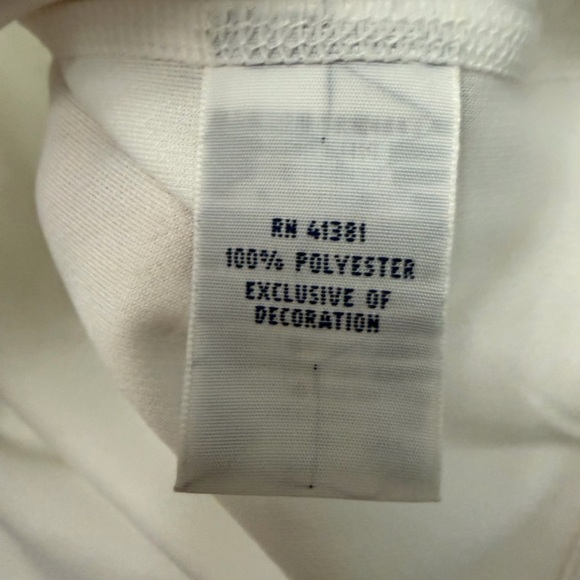 POLO BY RALPH LAUREN MENS XL 1/4 ZIP  PULLOVER WHITE POLYESTER NWT A954 - Picture 6 of 9